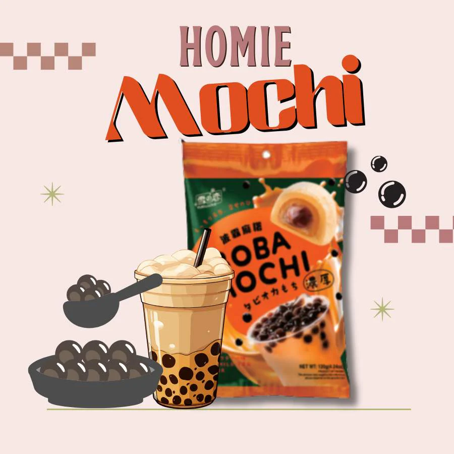 Yuki & Love Boba Mochi Thai Milk 120g (Banh Mochi) - Image 2