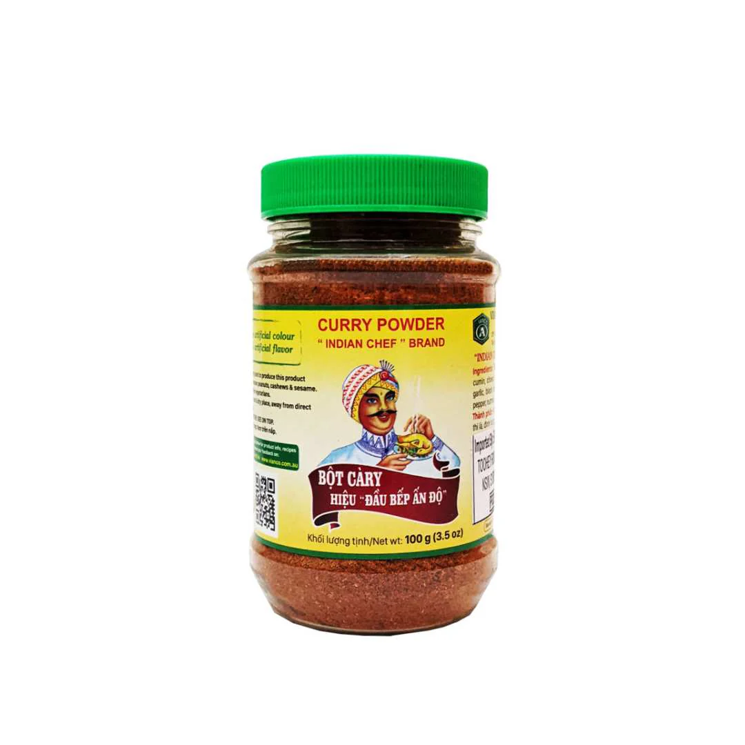 Vianco Curry Powder Jar 100g (Bot Cari)