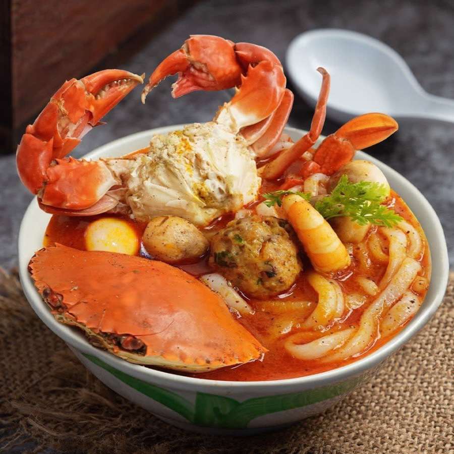 Bundle of 12 Boxes Spice Cube Crab Noodle 75g (Vien Gia Vi Bao Long Banh Canh Cua) - Image 3