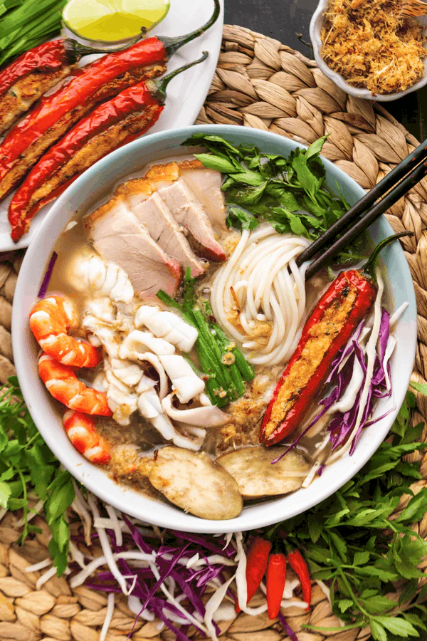Bundle of 12 Boxes Spice Cube Fish Noodle 75g (Vien Gia Vi Bao Long Bun Mam) - Image 3