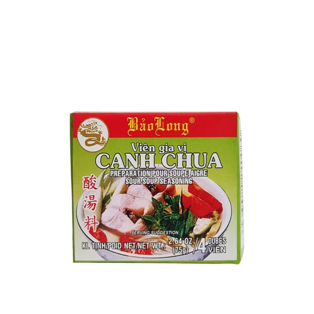Spice Cube Sour Soup 75g (Vien Gia Vi Bao Long Canh Chua)