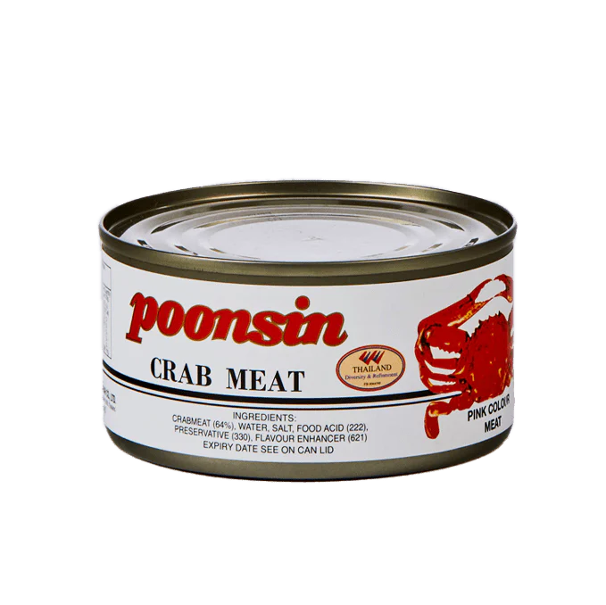 Poonsin Crab Meat In Brine 170g (thit cua hop)