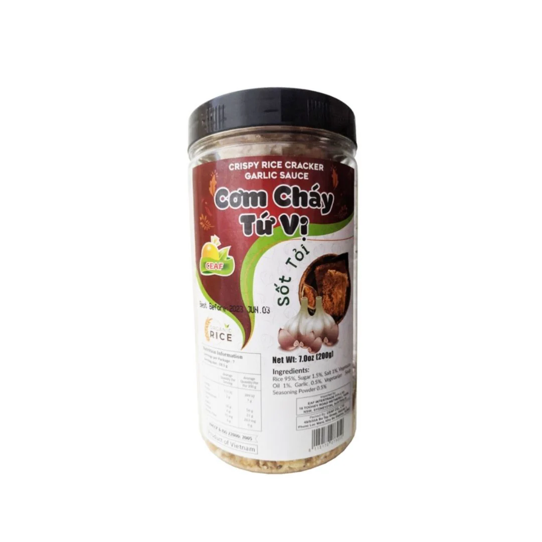 Ceaf Crispy Rice Cracker Garlic 200g (Com Chay Vi Sot Toi)