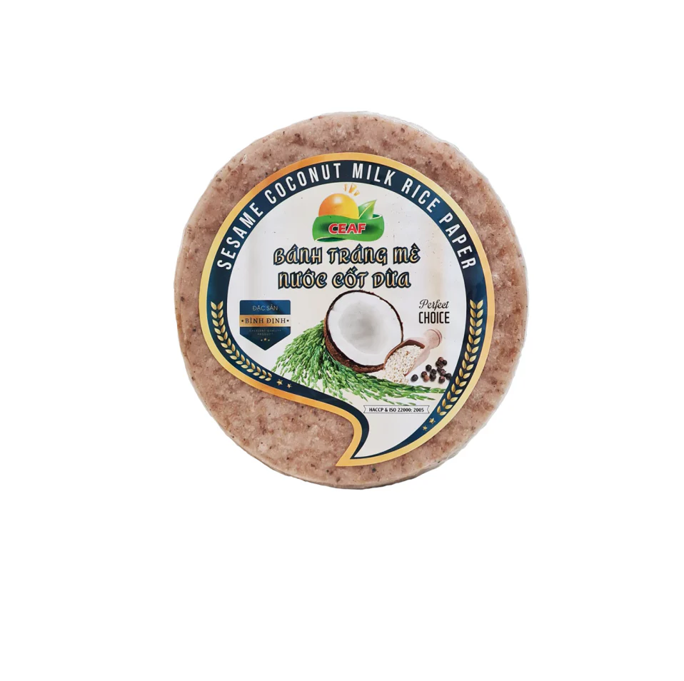 Ceaf Sesame Milk Coconut Rice Paper 500g (Banh Trang Me)