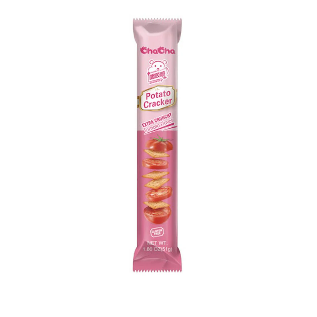 ChaCha Potato Cracker Tomato Flavor 51g (Khoai Tay Chien Vi Ca Chua)