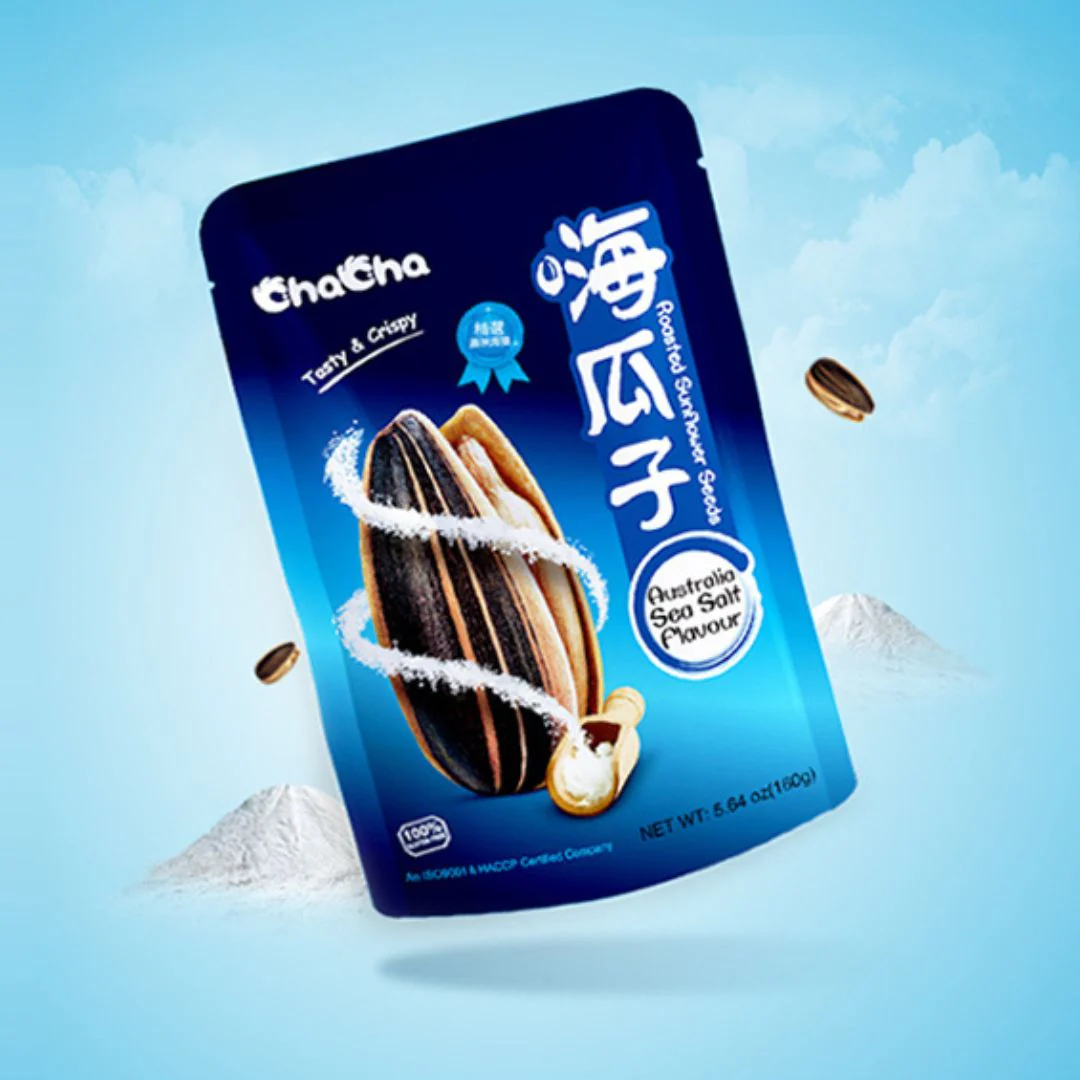 ChaCha Sunflower Seeds Sea Salt Iced Milk 160g (Hat Huong Duong Vi Muoi Sua) - Image 2