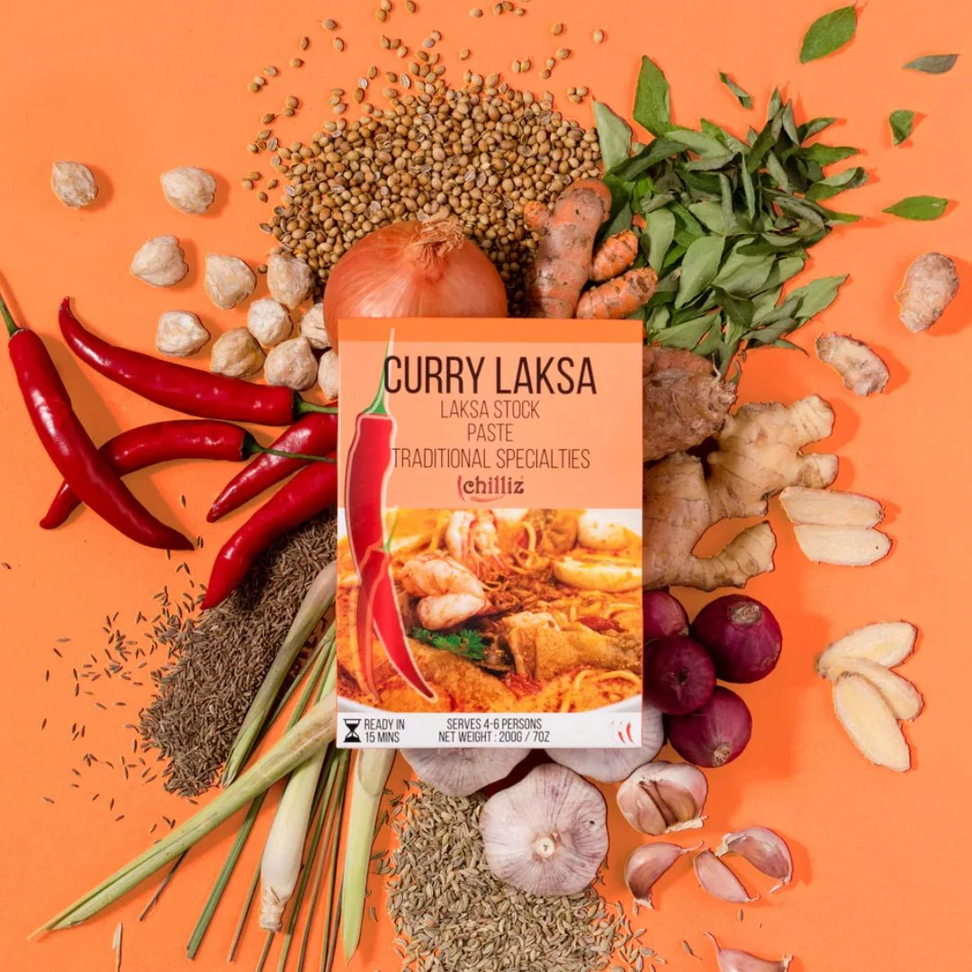 Chiliz Curry Laksa Paste 200g (Gia Vi Nau Laksa) - Image 3