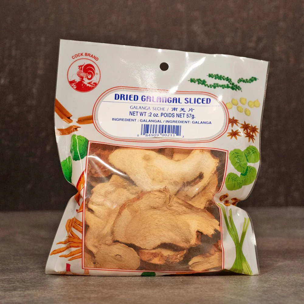 Cock Brand Dried Galangal Sliced 57g (rieng say kho)