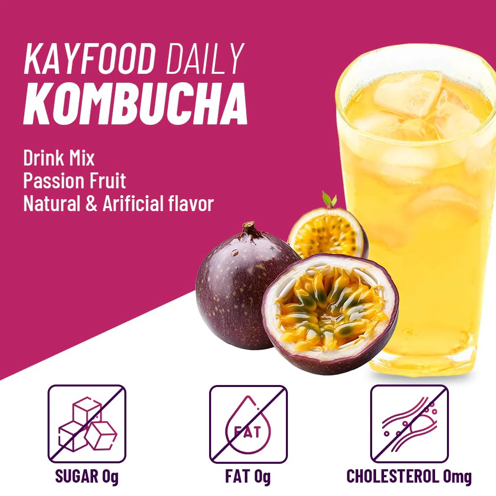 Daily Kombucha Passionfruit 10x5g sachets (Giam Tra) - Image 3