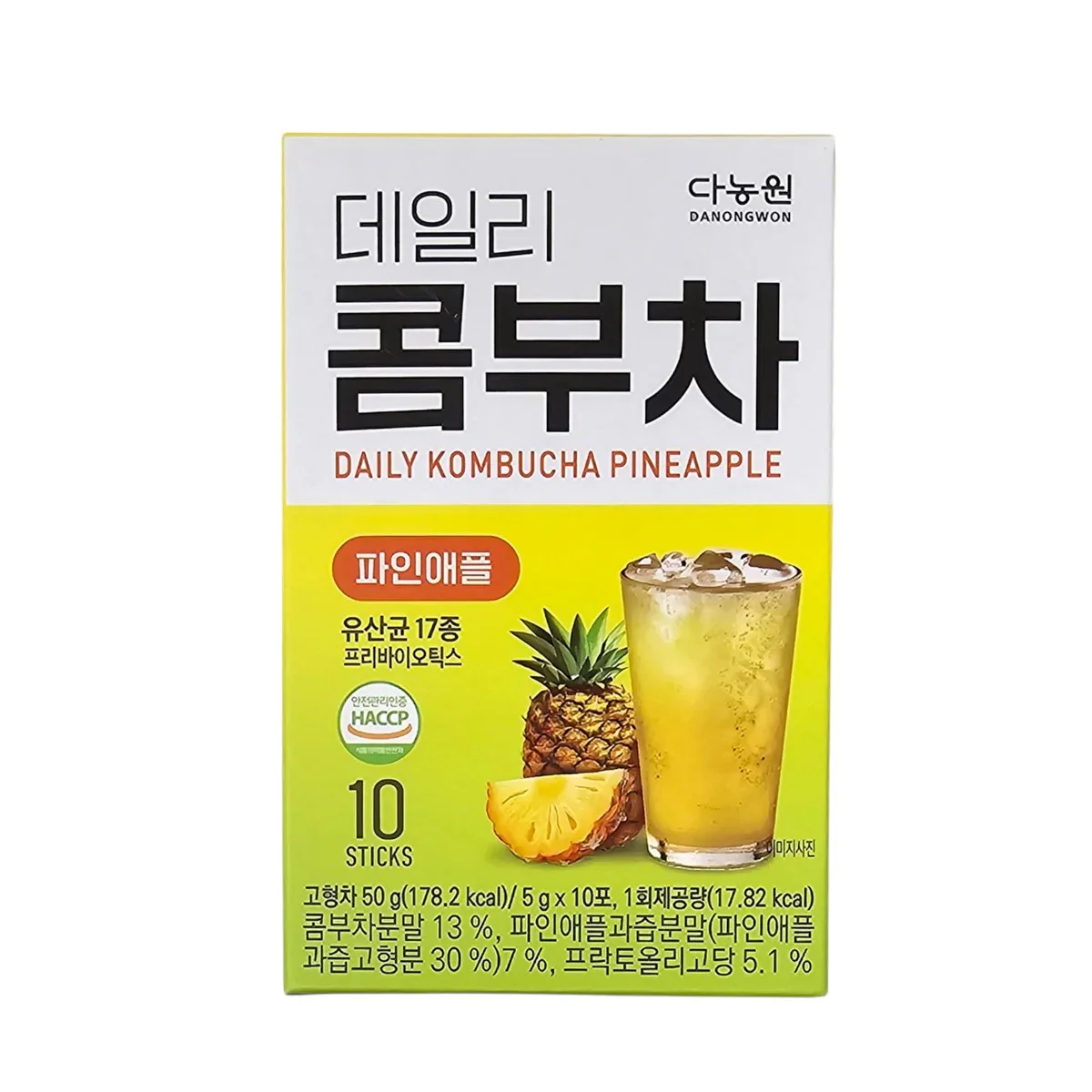 Danonwong Daily Kombucha Pineapple 10x5g sticks (Giam Tra Vi Dua)