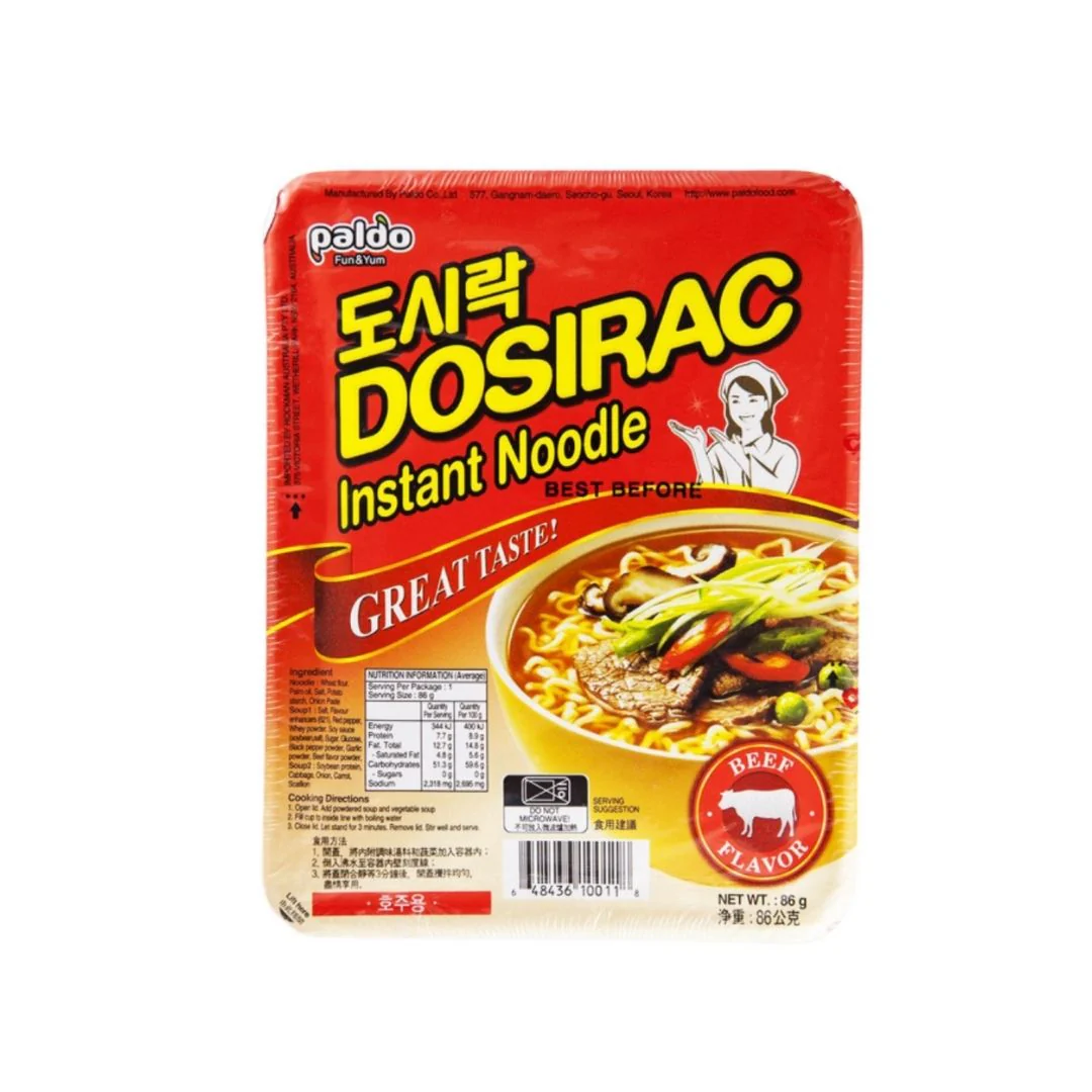 Dosirac Instant Noodle Beef Flavor 86g (Mi Goi Vi Bo)
