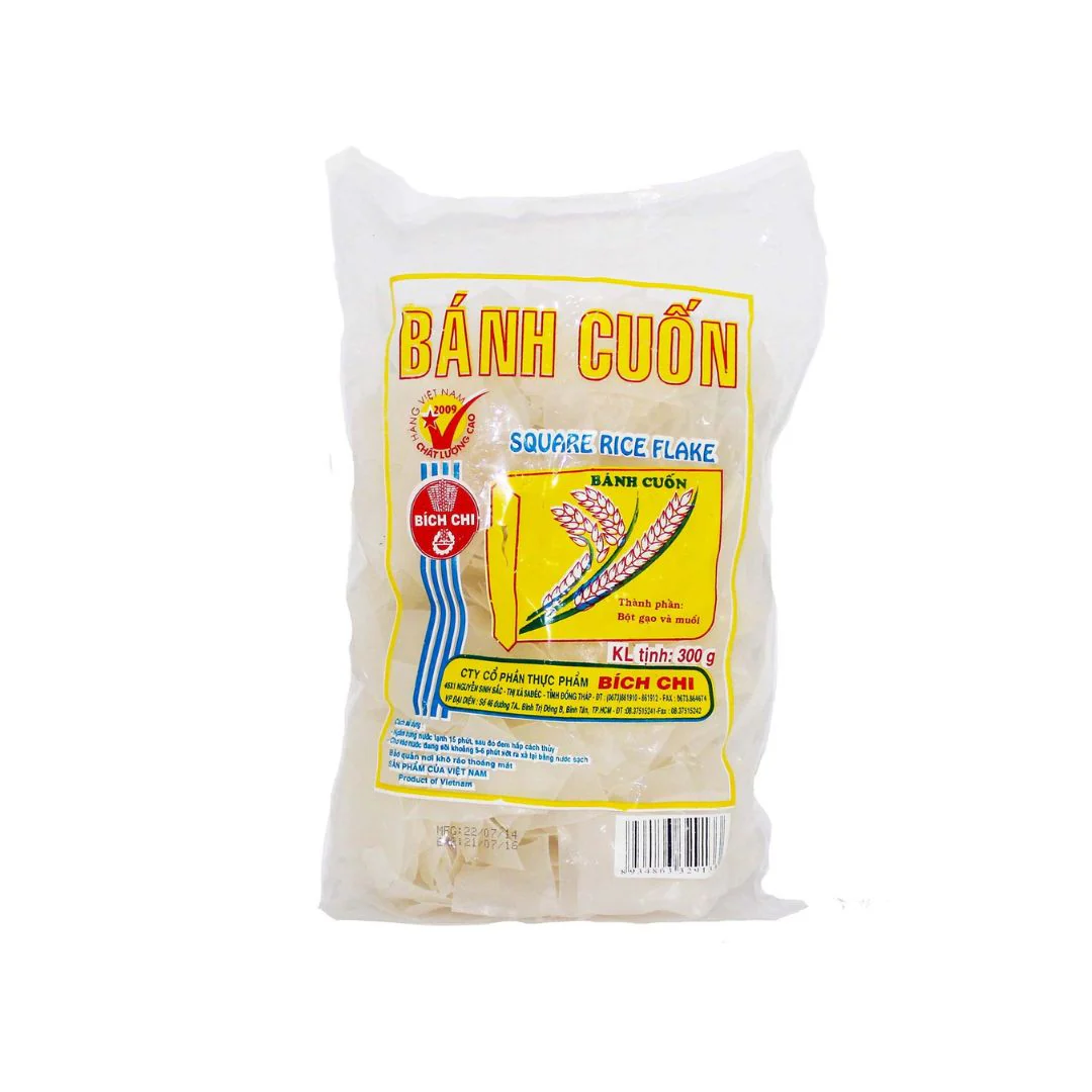 Dried Square Rice Flakes 300g (Banh Cuon Kho Bich Chi)