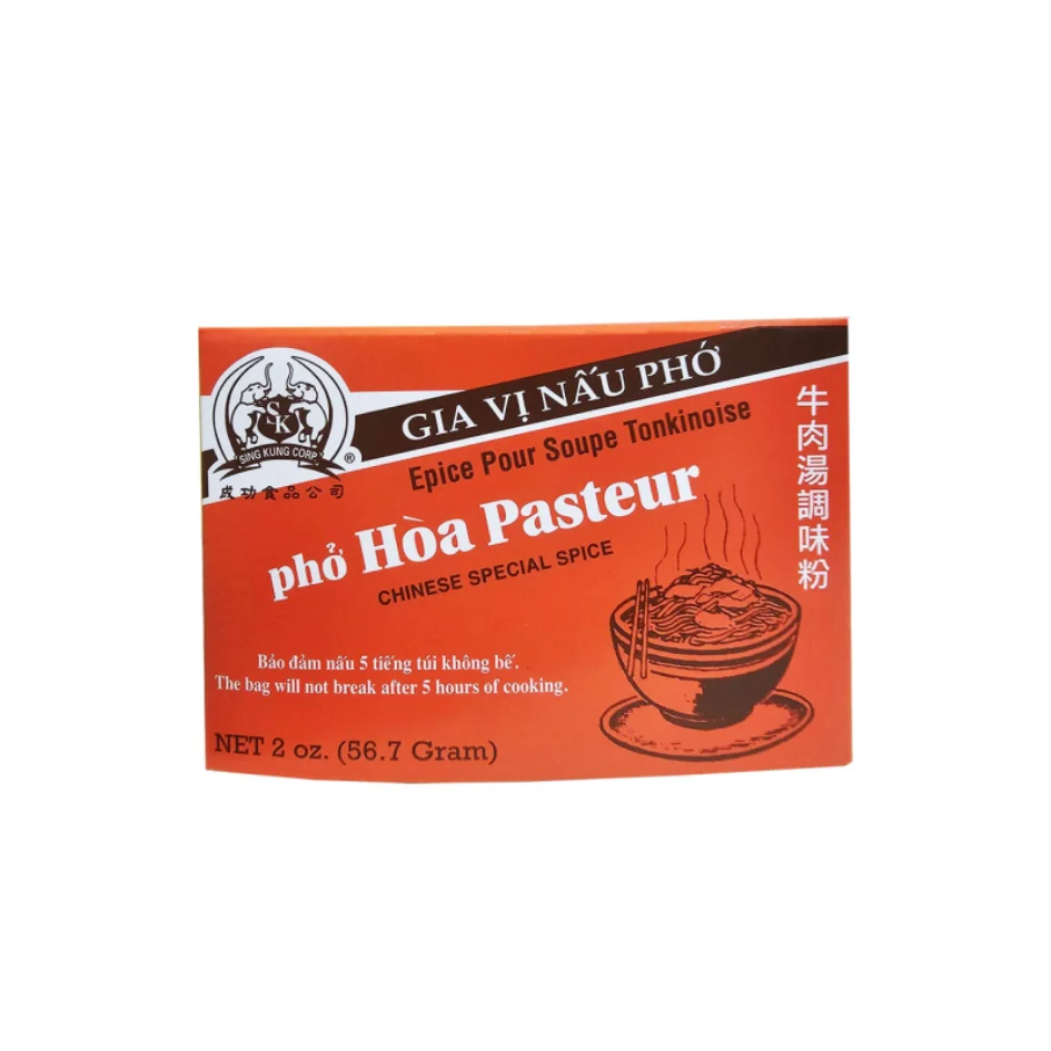 Sing Kung Pho Hoa Pasteur Beef Noodle Spice Box 56.7g (Gia Vi Pho 2 Con Voi)