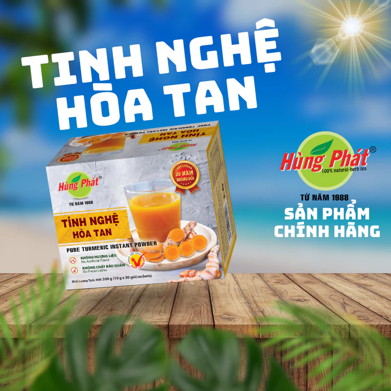 Hung Phat Pure Instant Turmeric Tea 300g (Tinh nghe hoa tan) - Image 3
