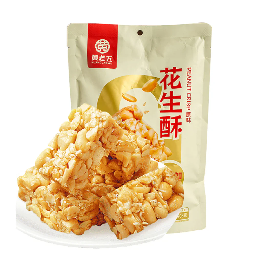 Huang Lao Wu Peanut Crisp Original Flavor 208g