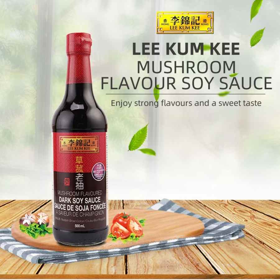 Lee Kum Kee Mushroom Dark Soy Sauce 500ml (Nuoc Cham) - Image 3