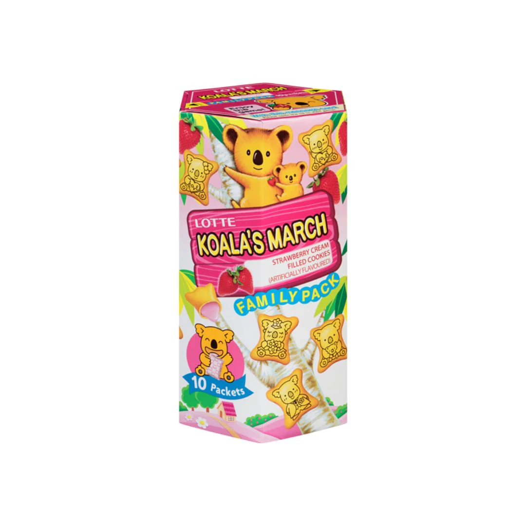Lotte Koala’s March Strawberry 195g (Banh Ngot)