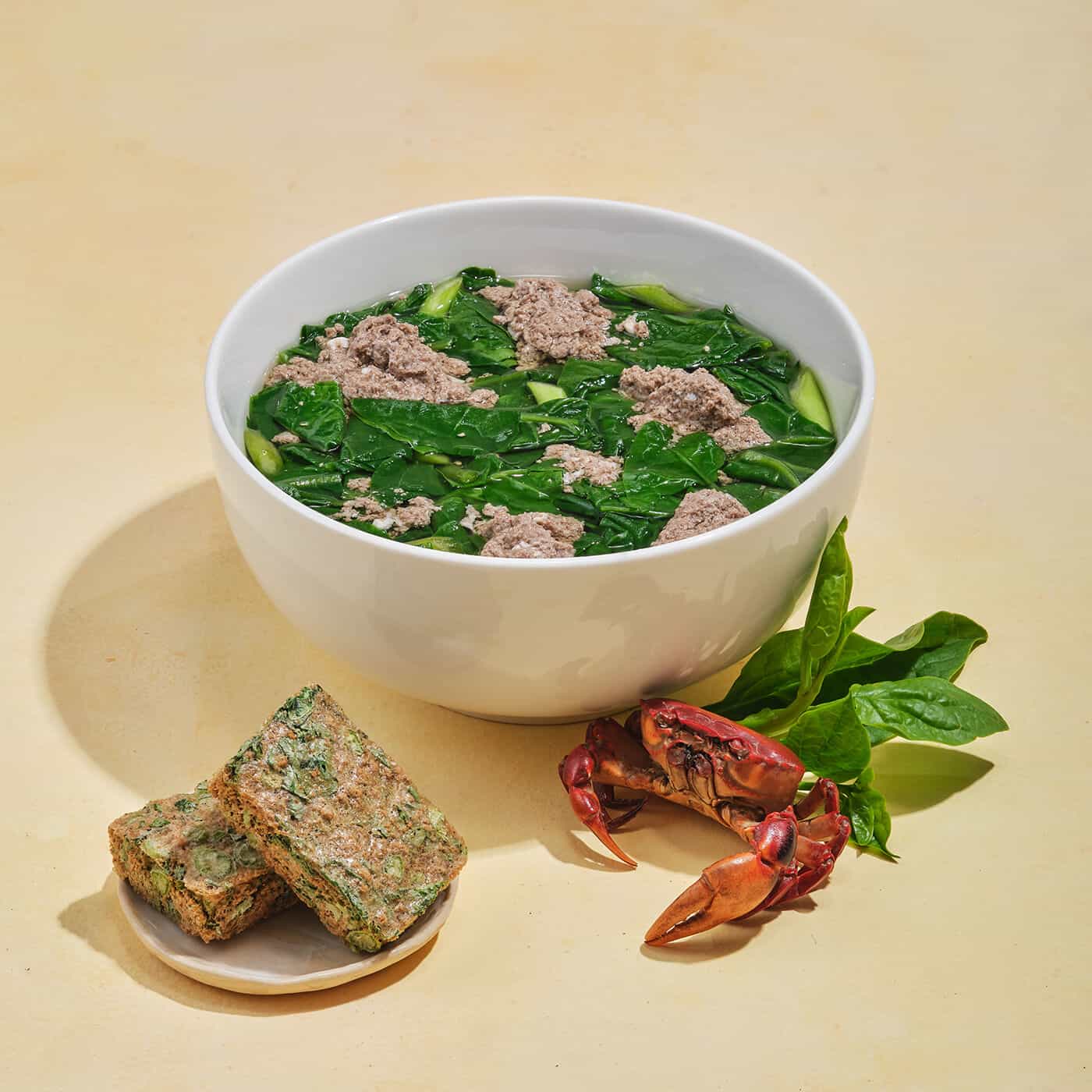 SUP Malabar Spinach And Crab 5 Sachets A Box (Canh Cua Mong Toi) - Image 2