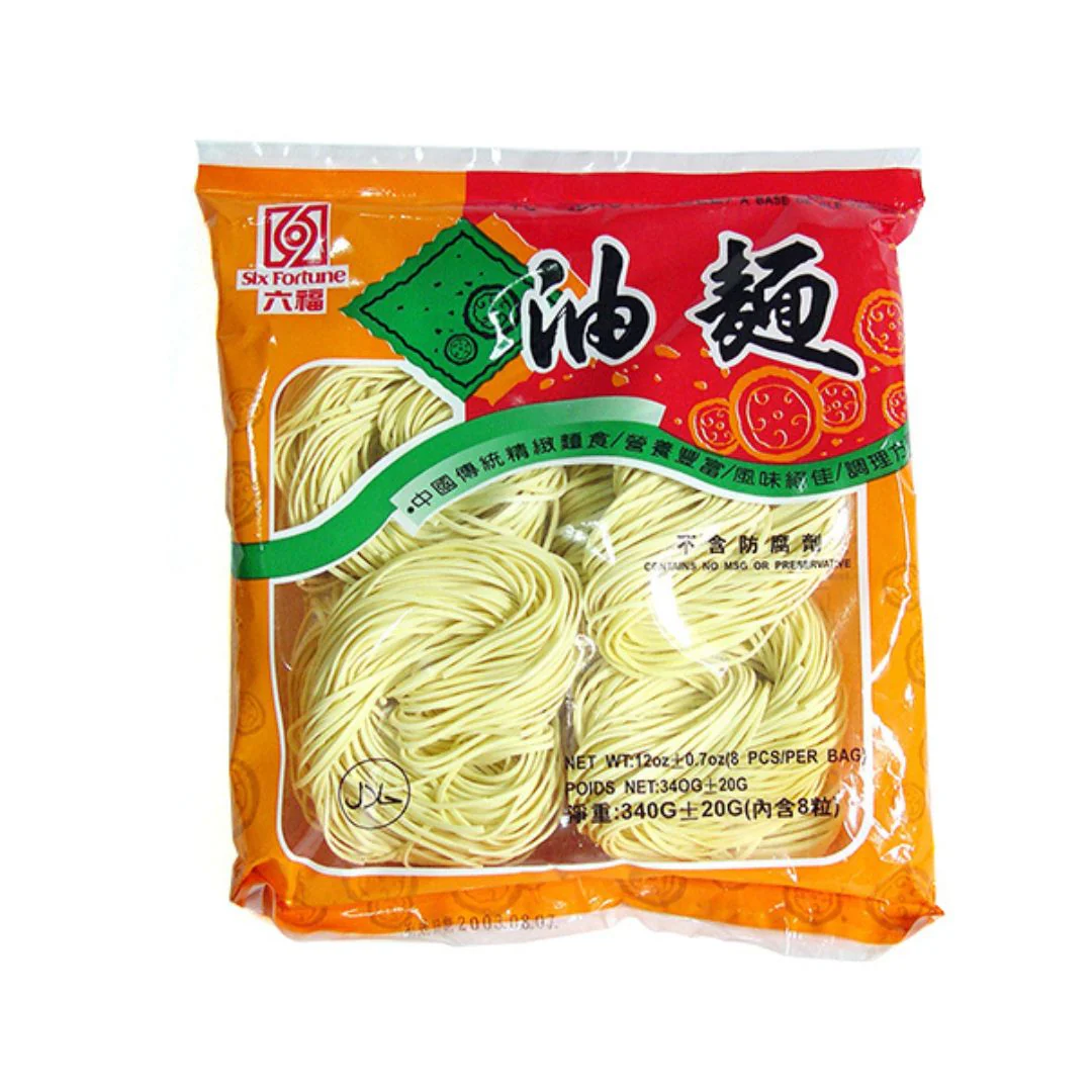 Six Fortune You Mian (Yu Meng) Noodles 340g (Mi)