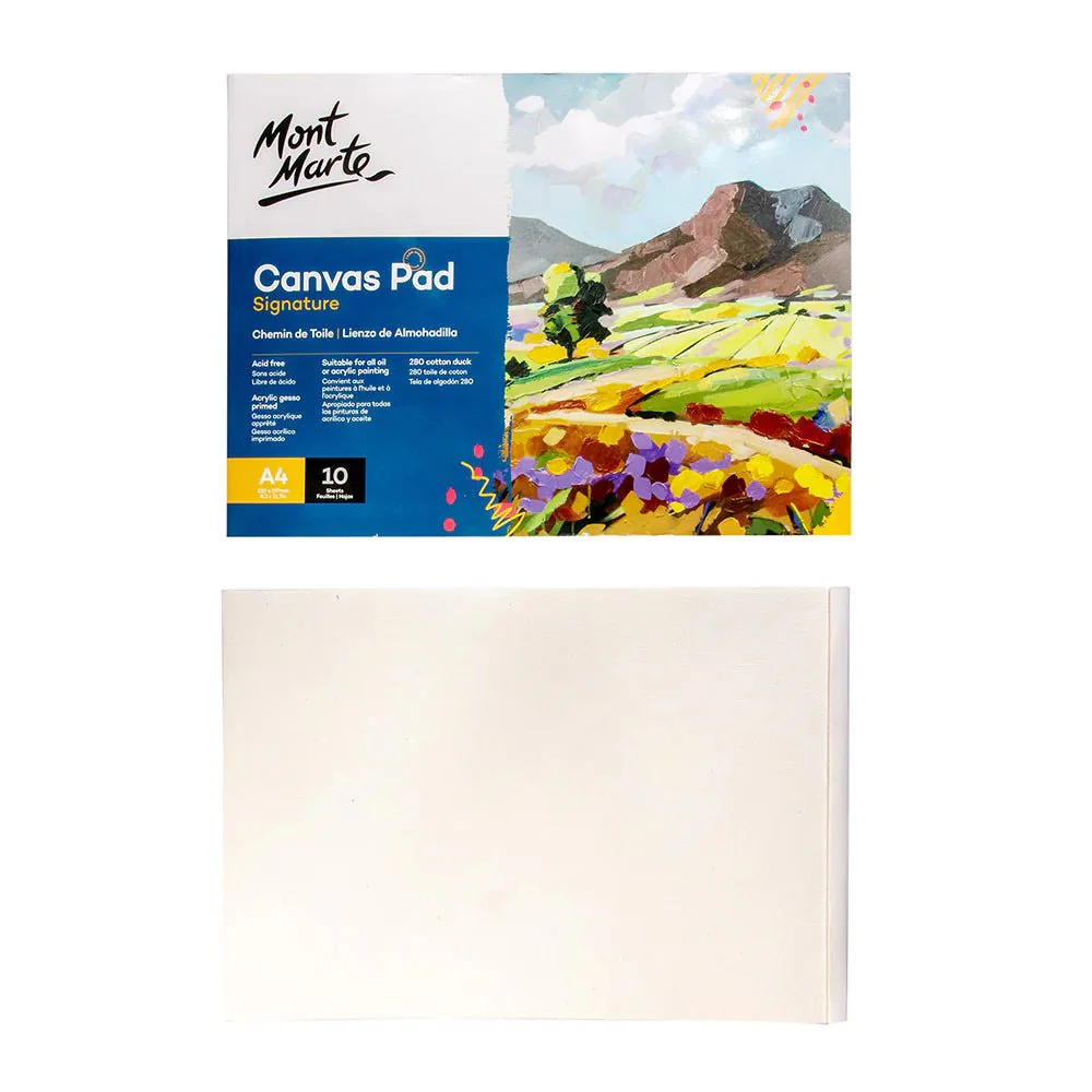 Mont Marte Canvas Pad Signature 10 Sheet A4 (8.3 x 11.7in) - Image 2