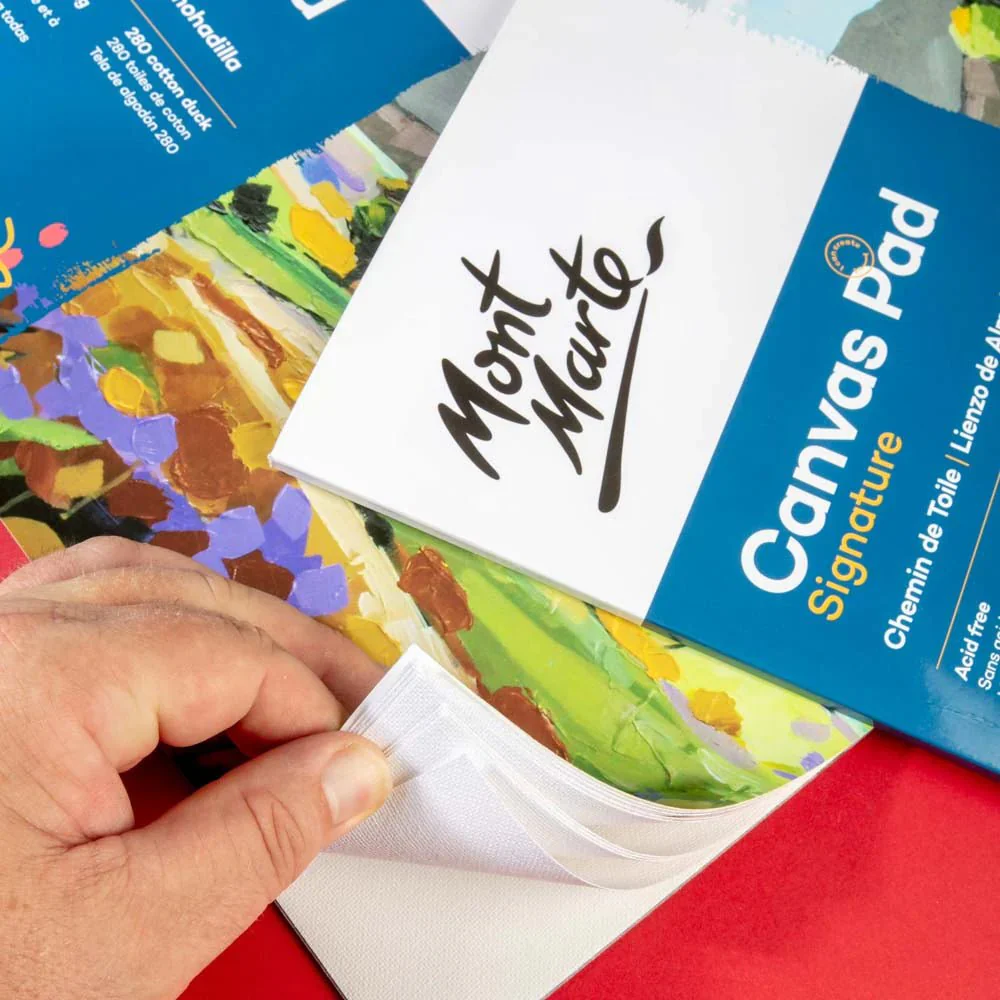 Mont Marte Canvas Pad Signature 10 Sheet A4 (8.3 x 11.7in) - Image 3