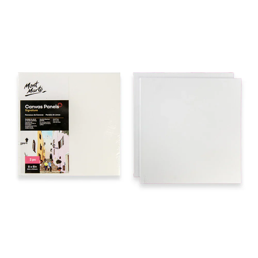 Mont Marte Canvas Panels 20.4 x 20.4cm (Pack of 2) - Image 4