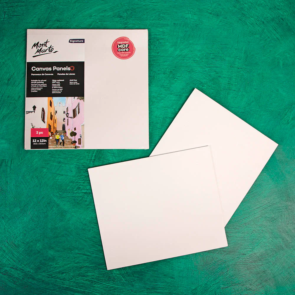 Mont Marte Canvas Panels 30.5 x 30.5cm (Pack of 2) - Image 5