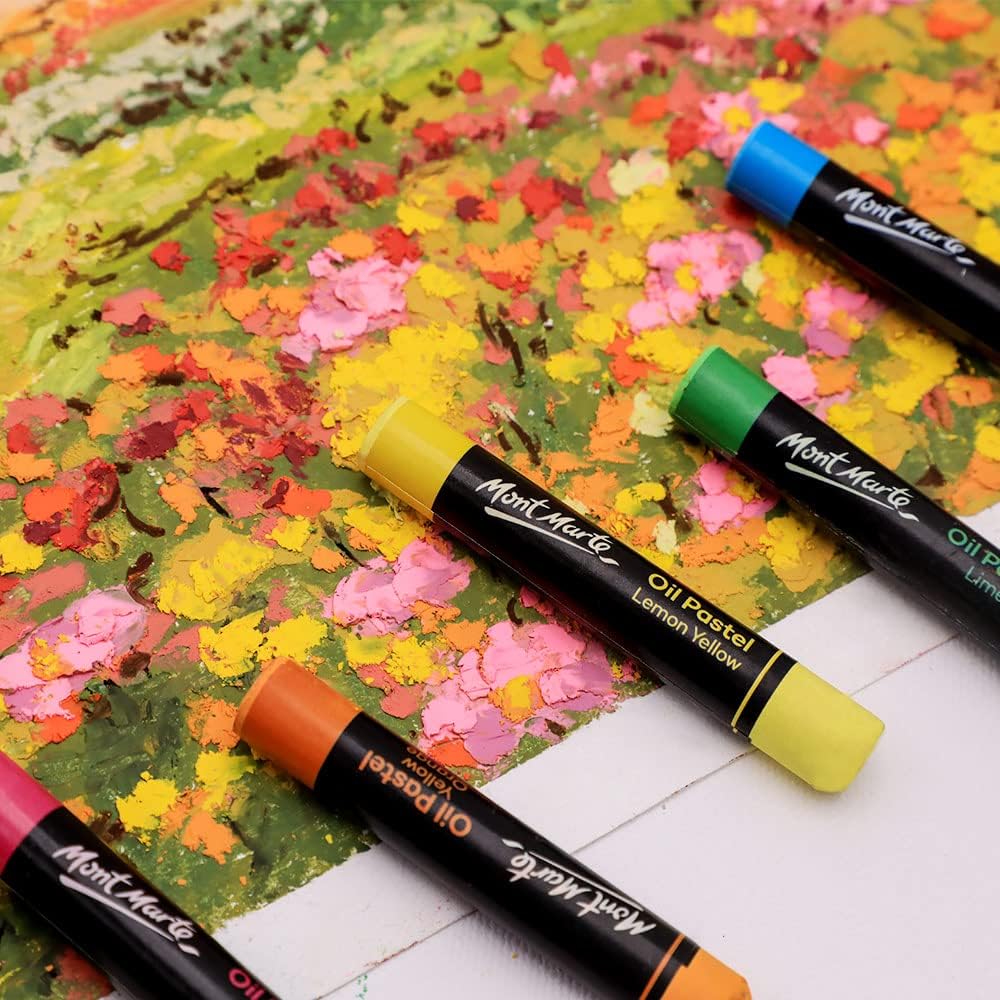 Mont Marte Oil Pastels 24pc - High Quality Pigments - Image 2