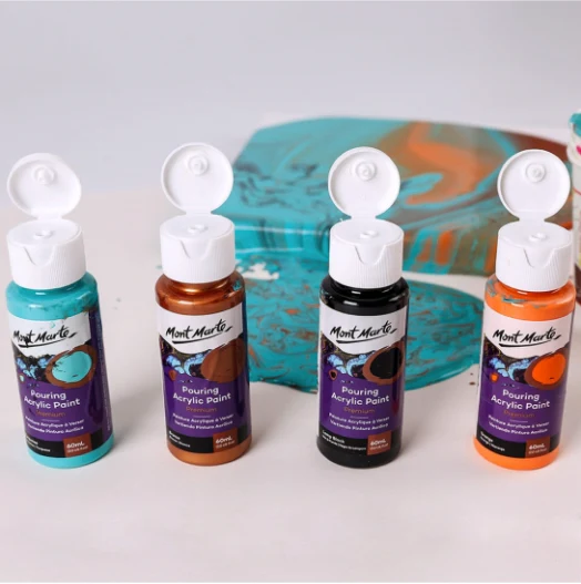 Mont Marte Pouring Acrylic 60ml 4pc - Symphony - Image 4