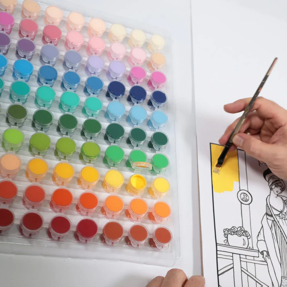 Mont Marte Vivid Colours Acrylic Paint Set Signature 80pc x 3.5ml (0.1 US fl.oz) - Image 2