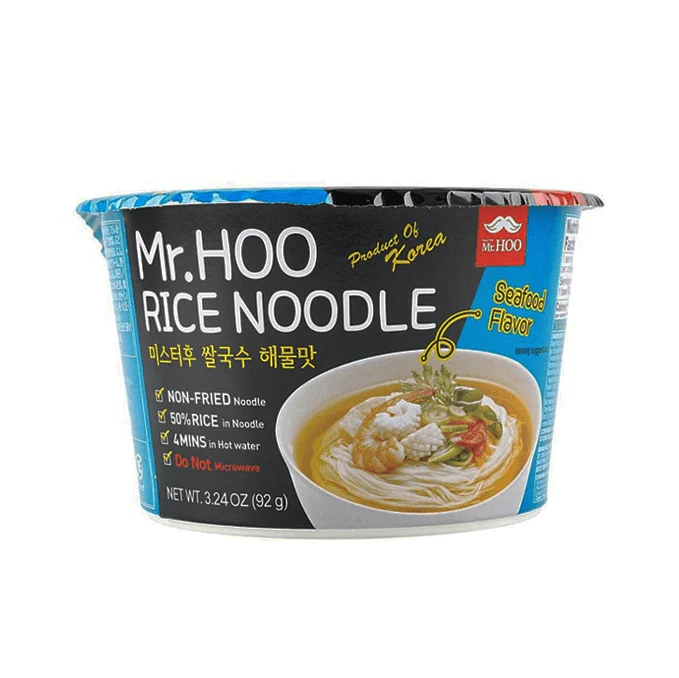 Mr. Hoo Big Rice Noodle Seafood 92g Bowl (mi gao Mr.Hoo vi hai san)