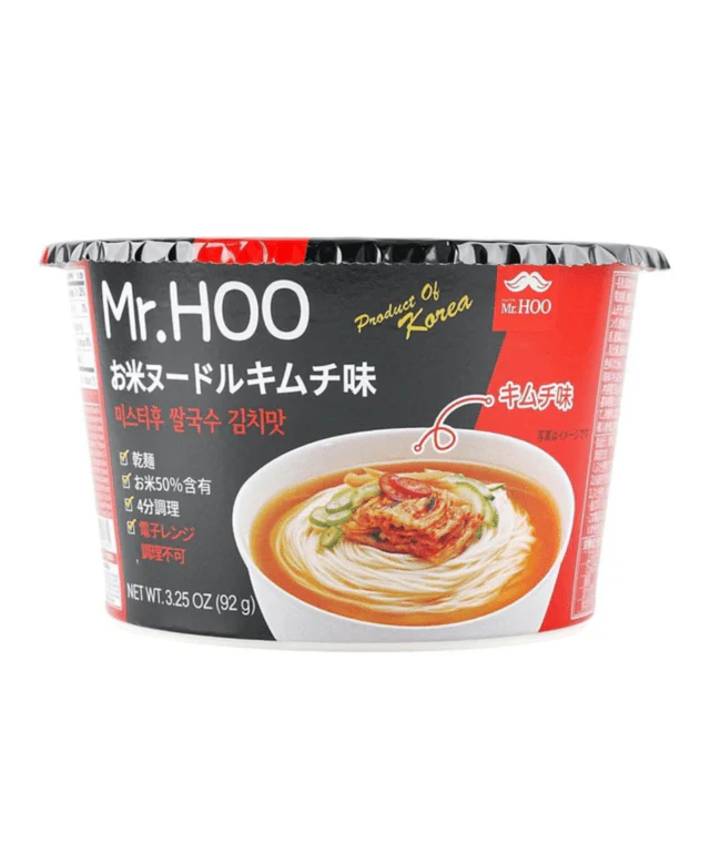 Mr. Hoo Big Rice Noodle Kimchi Bowl 92g (mi gao Mr.Hoo vi kim chi)