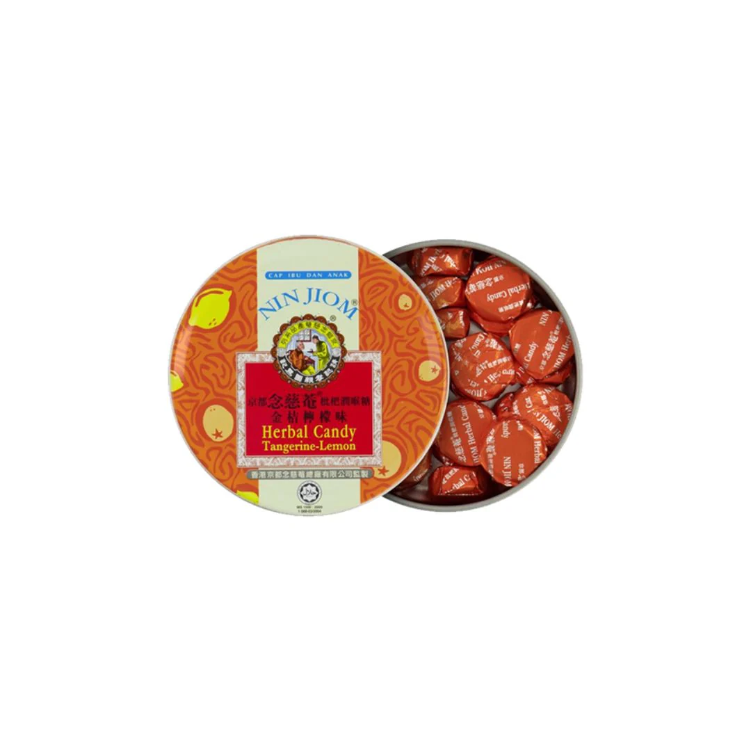 Nin Jiom Herb Candy Tangerine Lemon 60g (Keo) - Image 2