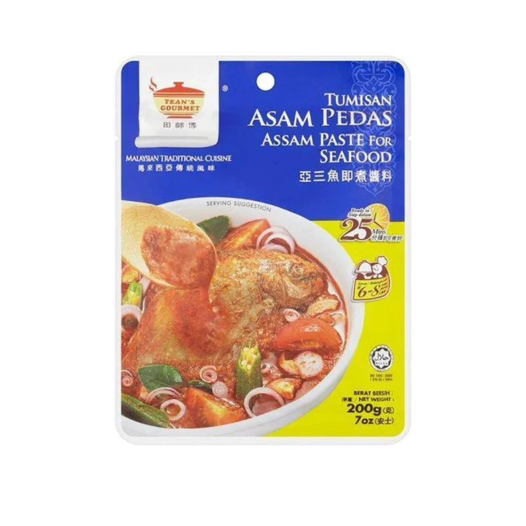 Tean’s Gourmet Assam Fish Paste 200g (Gia Vi Nau Cari Ca)