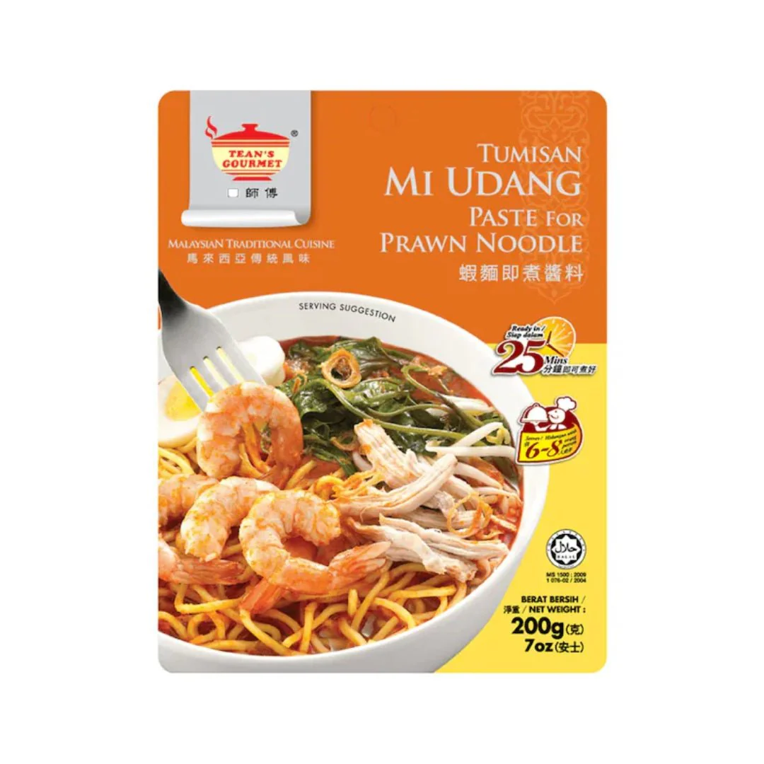 Tean’s Gourmet Prawn Noodles Paste 200g (Gia Vi Nau Mi Tom Kieu Malaysia)