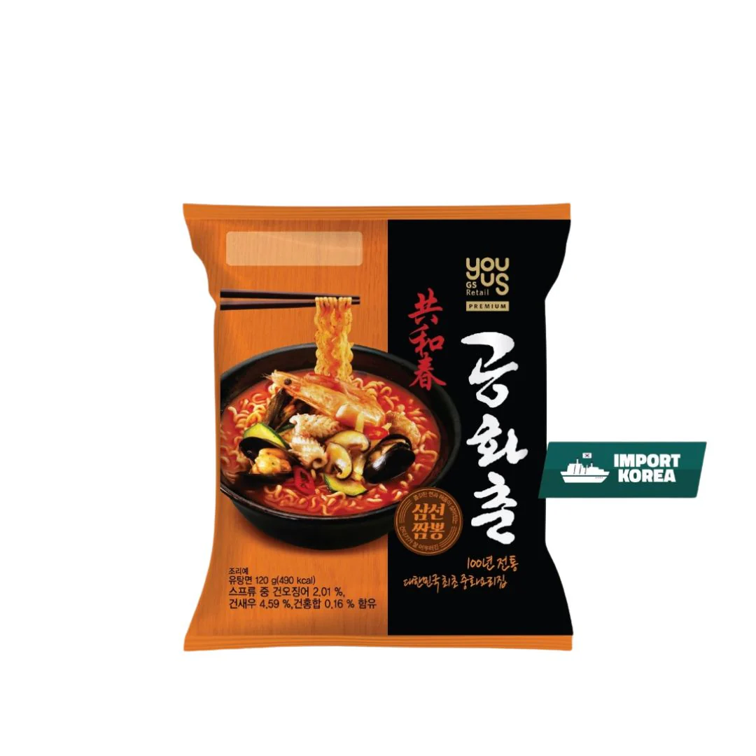 YouUs Gonghwachun Spicy Seafood Jjambbong 120g (Mi An Lien)