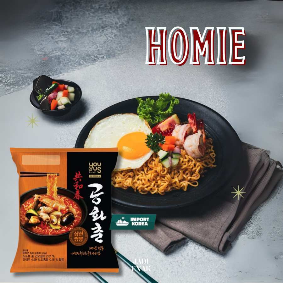 YouUs Gonghwachun Spicy Seafood Jjambbong 120g (Mi An Lien) - Image 2