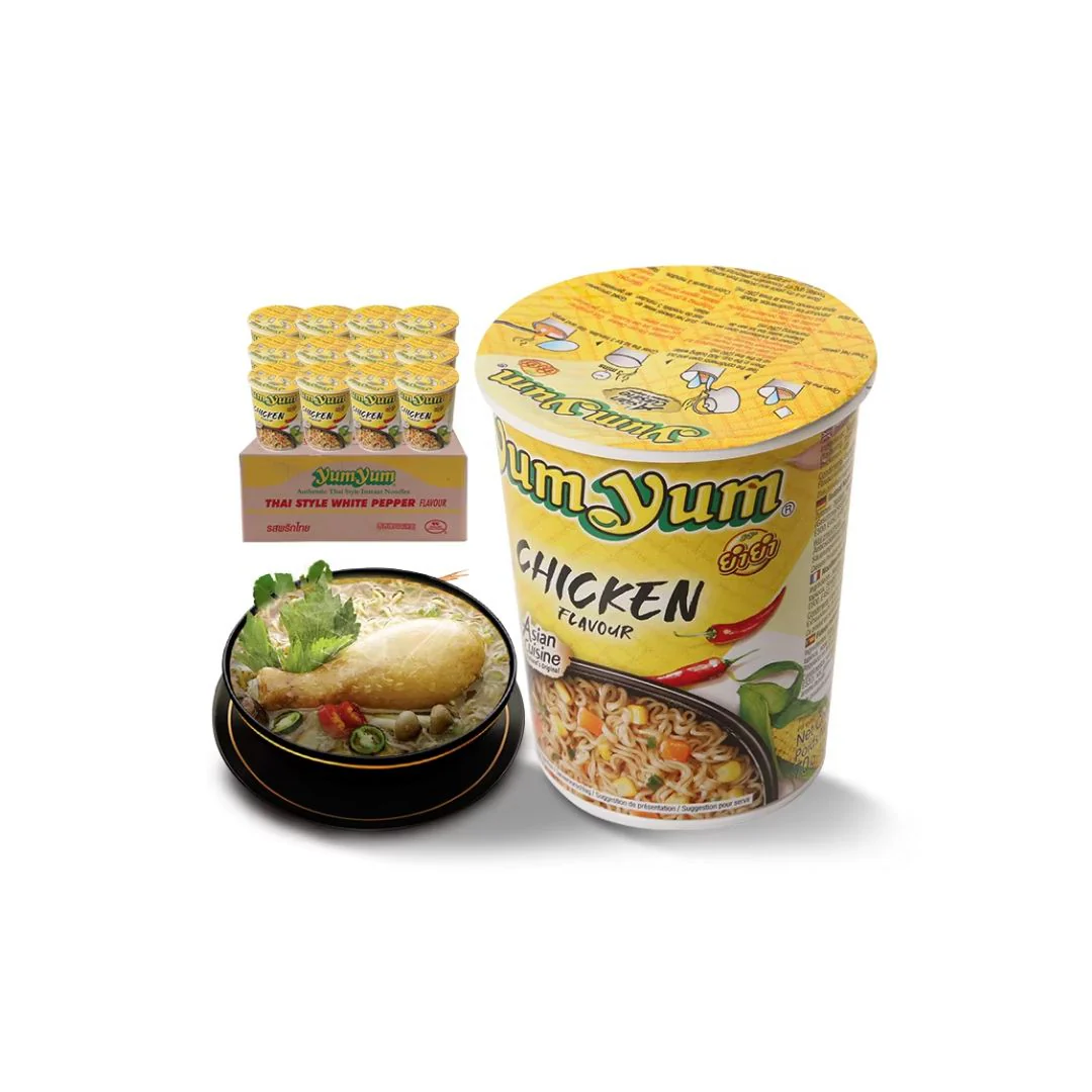 Yum yum Noodle Cup Chicken 70g (Mi Ly) - Image 3